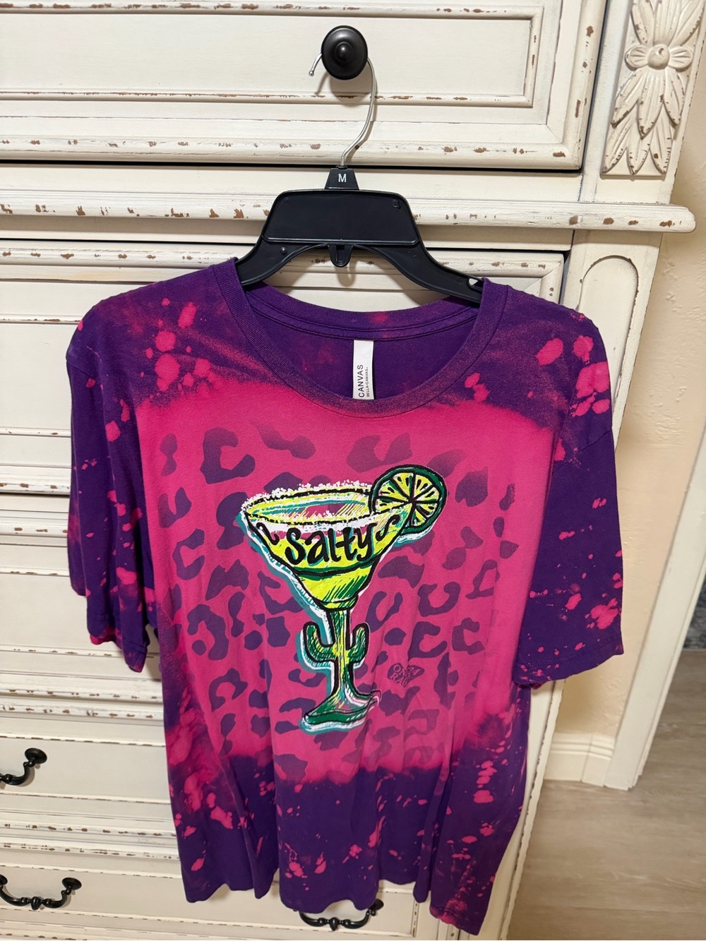 Bella Canvas Purple & Pink Tie-Dye Salty Margarita Kids Tee